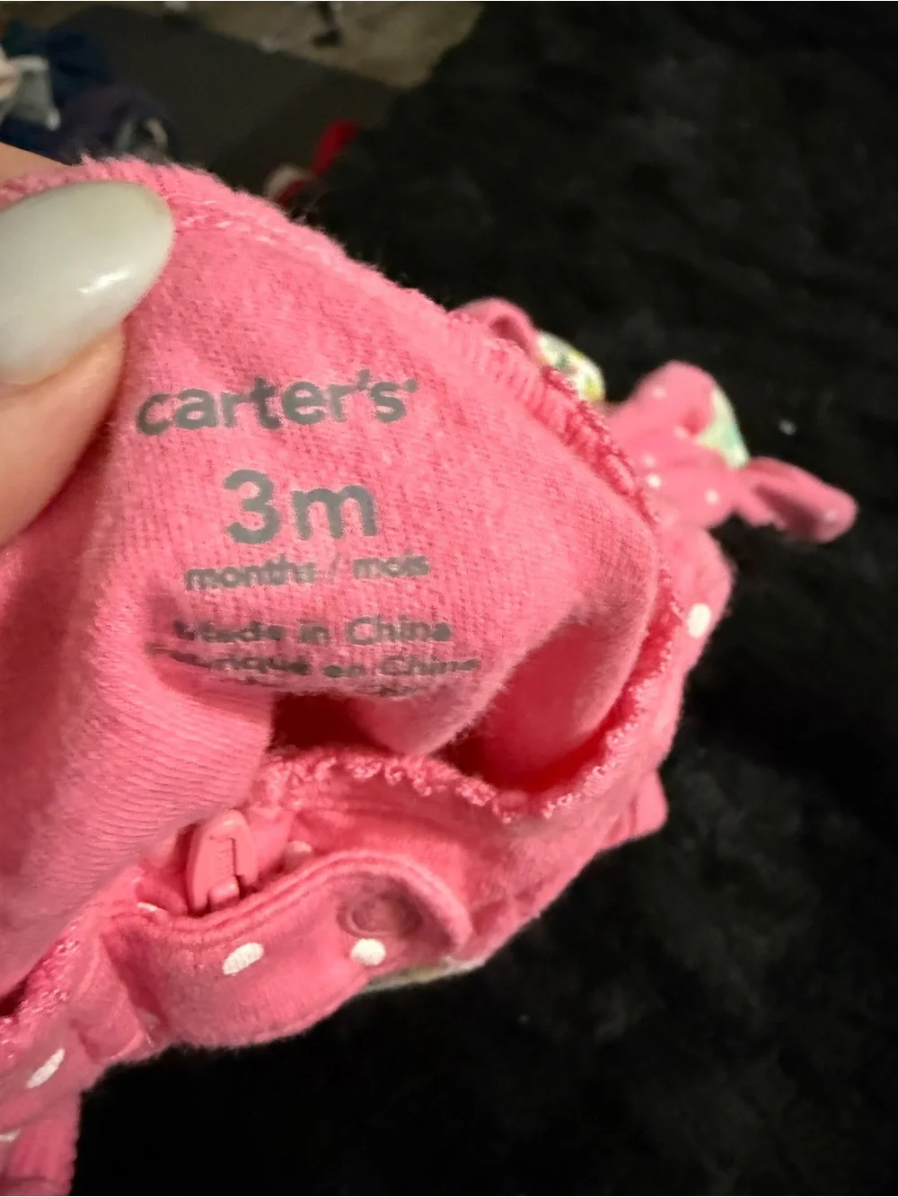Carter's Assorted Girls' One-Piece Footies in Pink, Blue, Mint & Cream